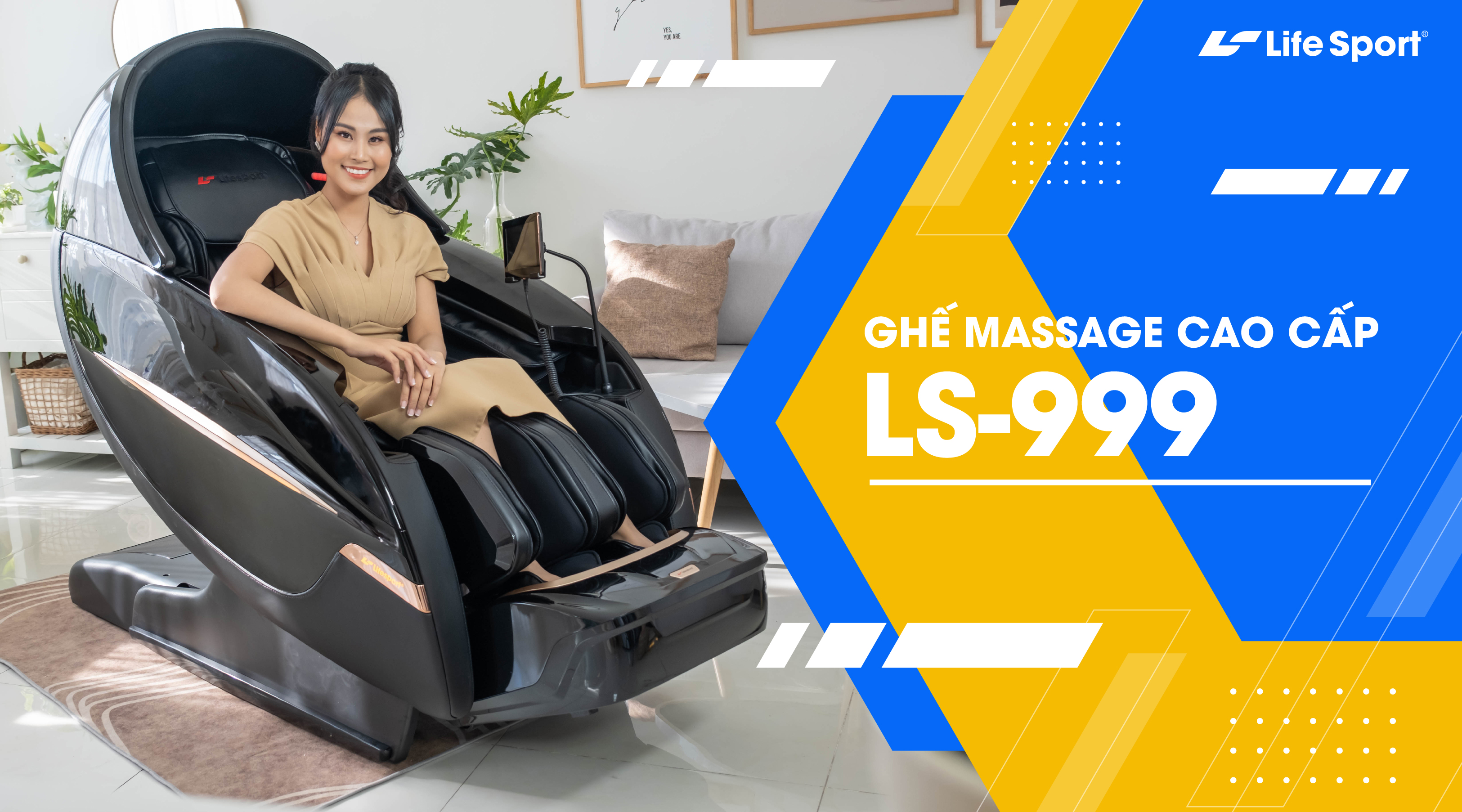 Slider chi tiết sản phẩm Ghế Massage LifeSport LS-999